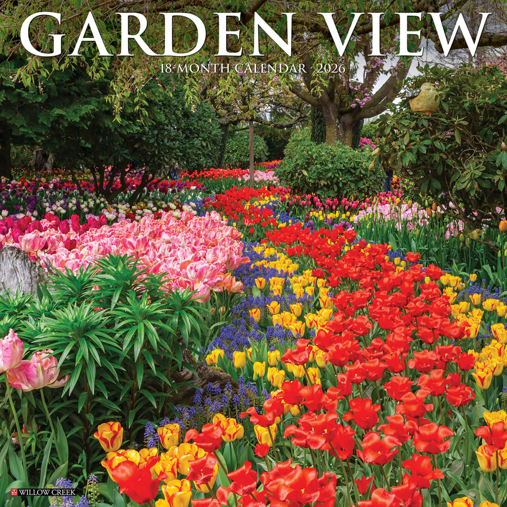 2026 Willow Creek Press Scenic Monthly Wall Calendar, 12in x 12in, Garden View, January To December, 51207 MPN:9781549251207