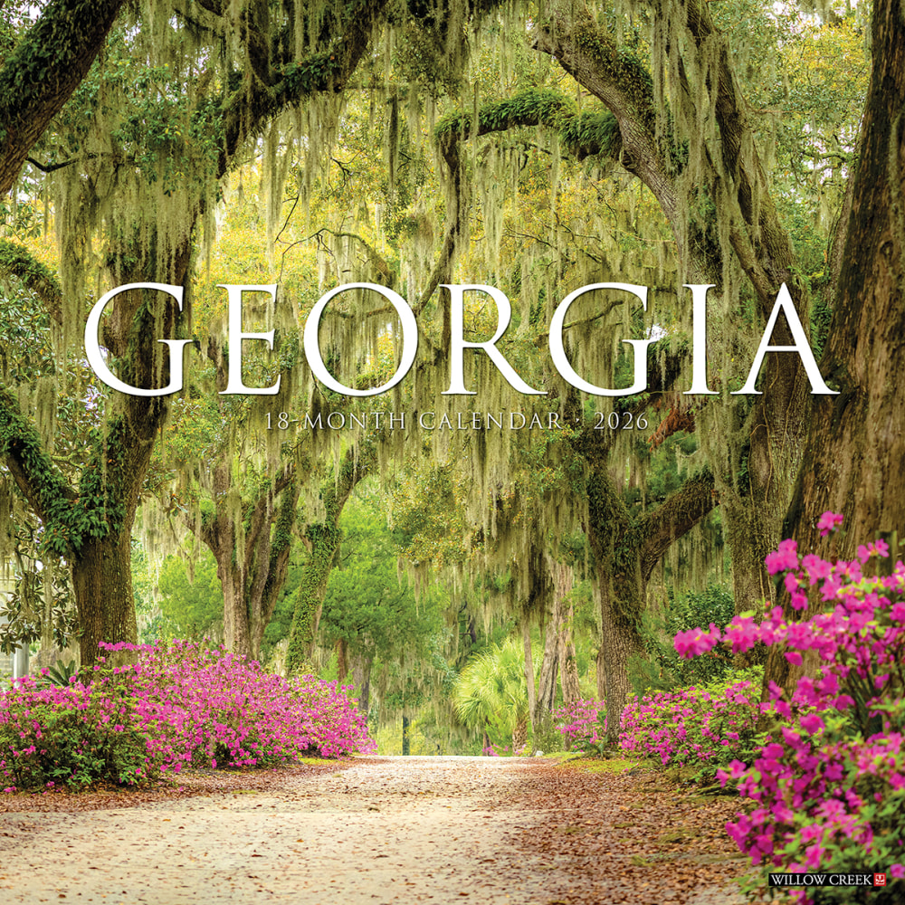 2026 Willow Creek Press Scenic Monthly Wall Calendar, 12in x 12in, Georgia, January To December, 51214 MPN:9781549251214