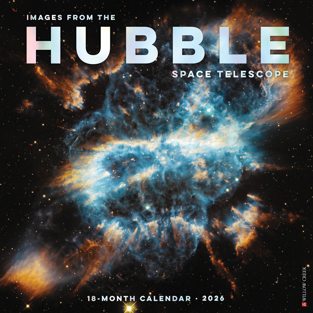 2026 Willow Creek Press Scenic Monthly Wall Calendar, 12in x 12in, Hubble Space Telescope, January To December, 51542 MPN:9781549251542