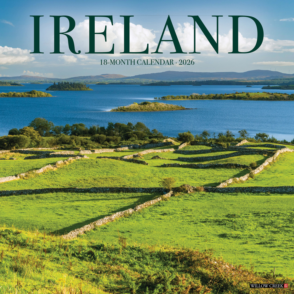2026 Willow Creek Press Scenic Monthly Wall Calendar, 12in x 12in, Ireland, January To December, 51573 MPN:9781549251573