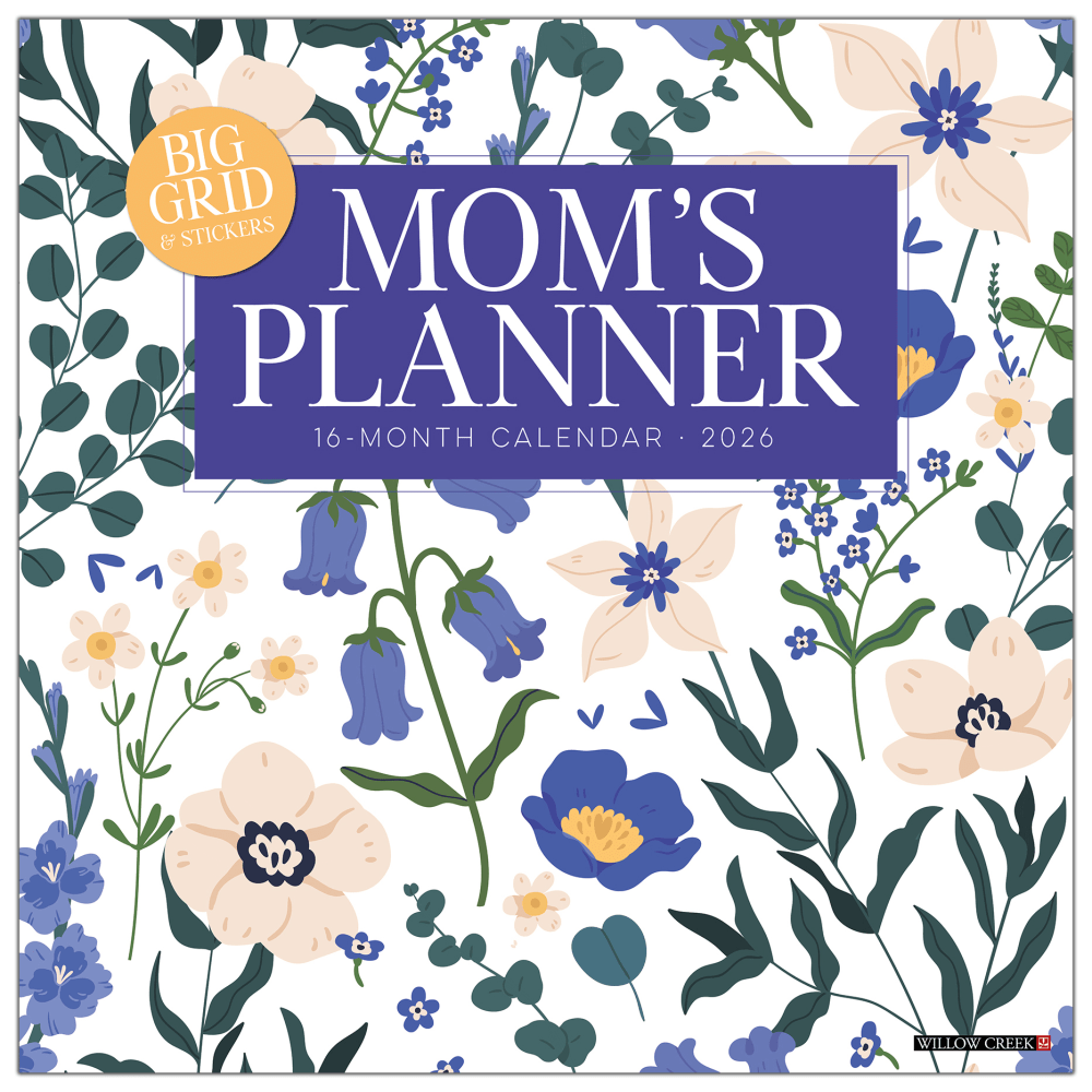 2026 Willow Creek Press Art & Design Monthly Wall Calendar, 12in x 12in, Moms Planner Calendar, January To December, 51979 MPN:9781549251979
