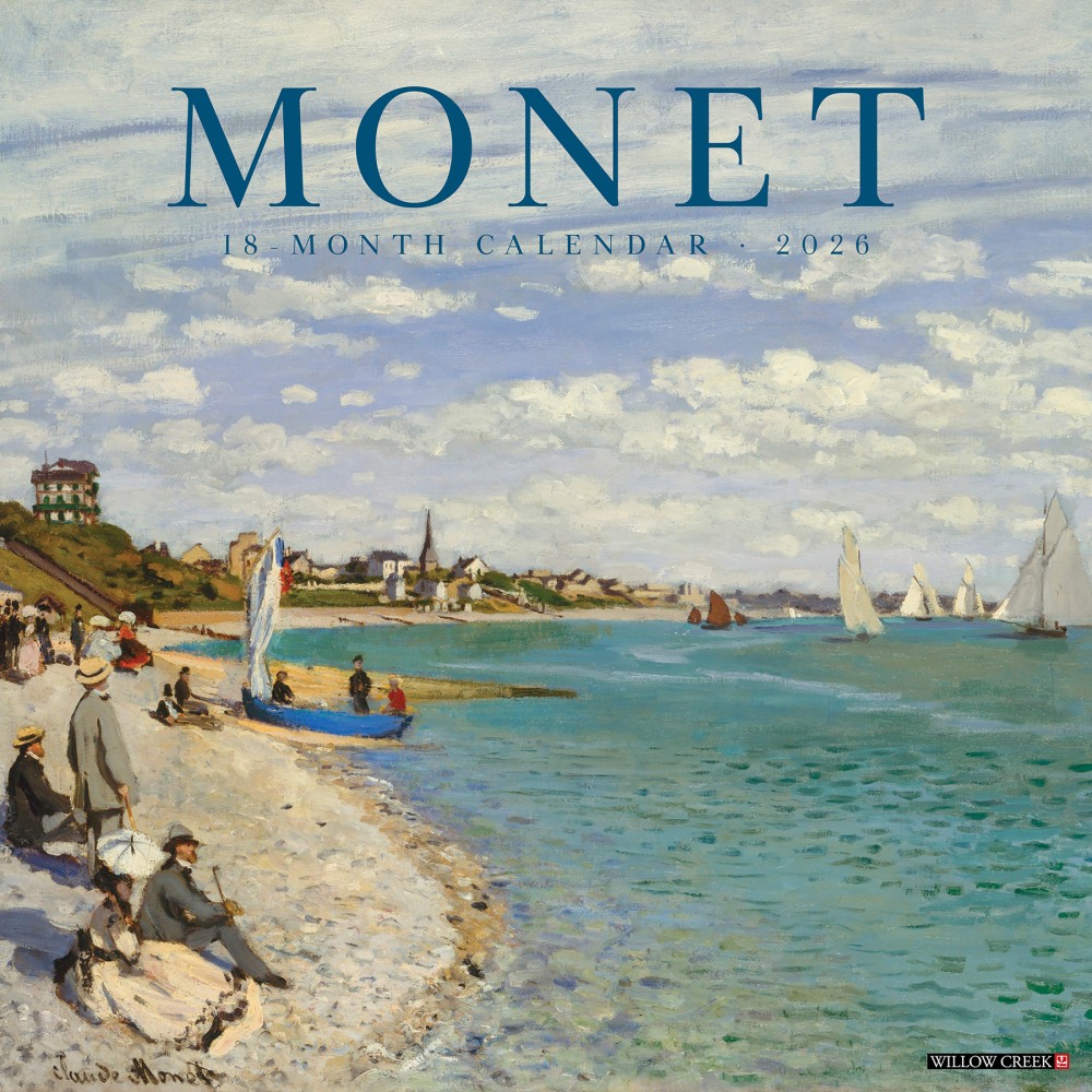 2026 Willow Creek Press Art & Design Monthly Wall Calendar, 12in x 12in, Monet, January To December, 51986 MPN:9781549251986