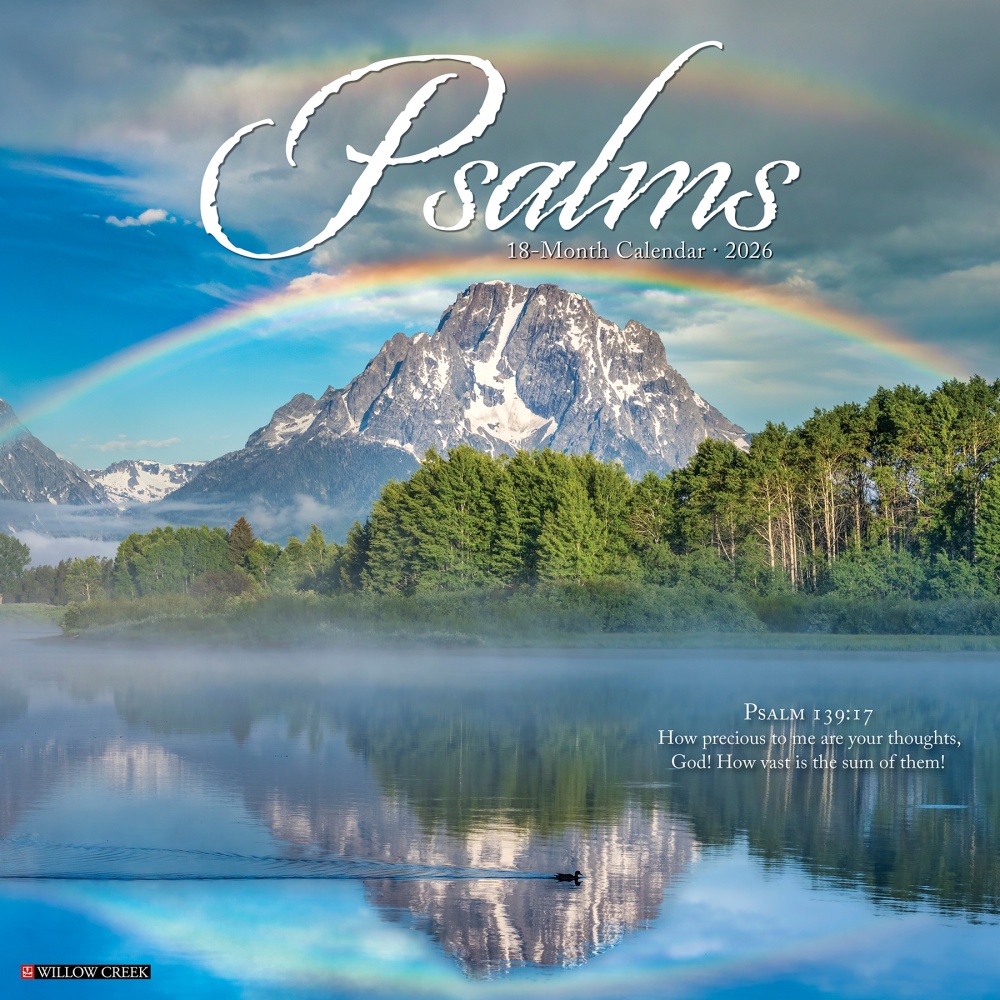 2026 Willow Creek Press Inspirational Monthly Wall Calendar, 12in x 12in, Psalms, January To December, 52471 MPN:9781549252471