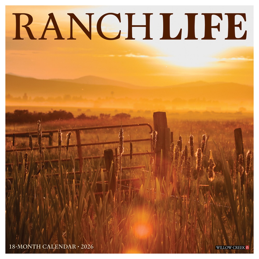 2026 Willow Creek Press Scenic Monthly Wall Calendar, 12in x 12in, RanchLife, January To December, 52563 MPN:9781549252563
