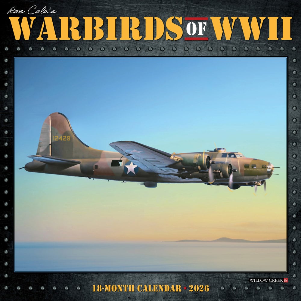 2026 Willow Creek Press Scenic Monthly Wall Calendar, 12in x 12in, Warbirds of WWII, January To December, 53096 MPN:9781549253096