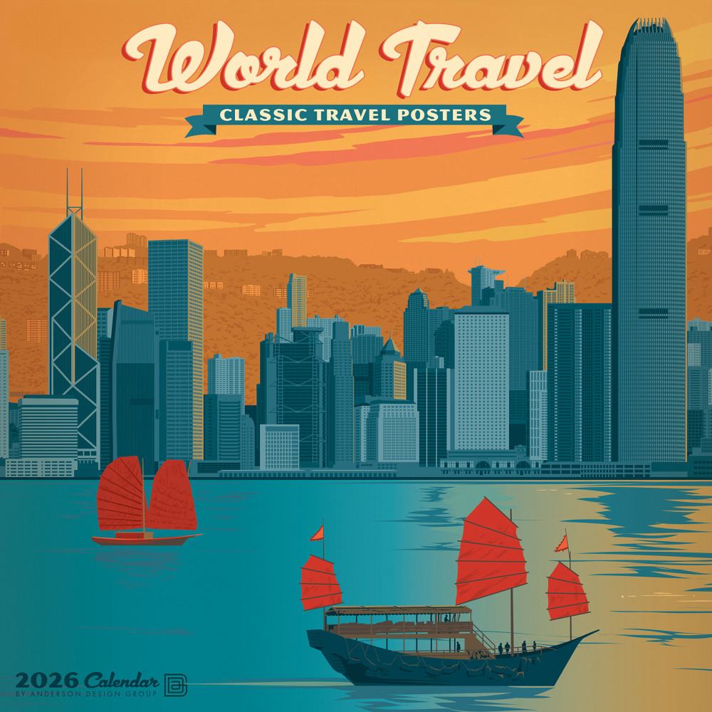 2026 Willow Creek Press Scenic Monthly Wall Calendar, 12in x 12in, World Travel (ADG), January To December, 53331 MPN:9781549253331
