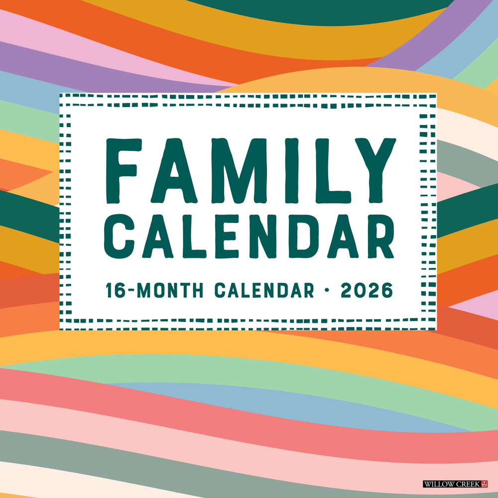 2026 Willow Creek Press Art & Design Monthly Wall Calendar, 12in x 12in, Family Planner Calendar, January To December, 55427 MPN:9781549255427
