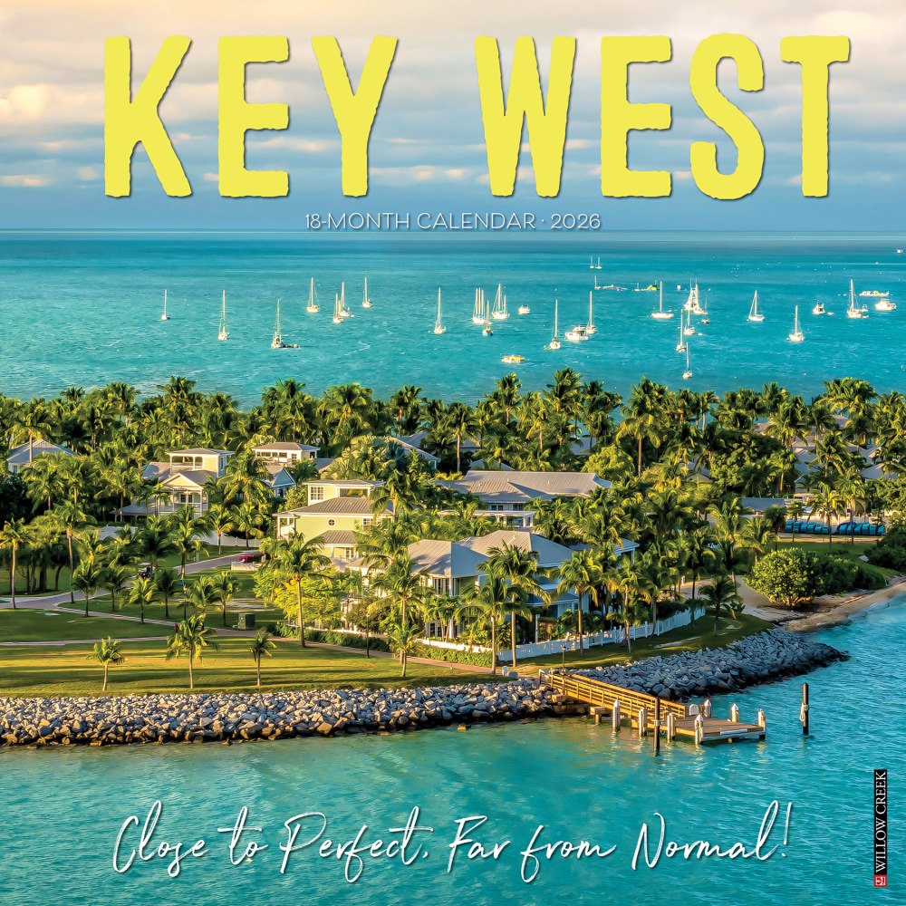 2026 Willow Creek Press Scenic Monthly Wall Calendar, 12in x 12in, Key West, January To December, 55465 MPN:9781549255465