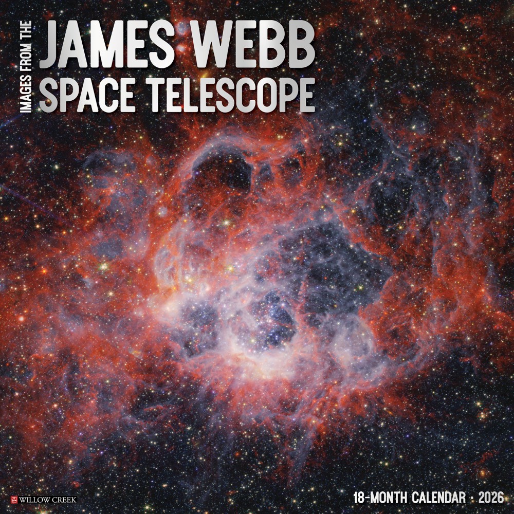 2026 Willow Creek Press Scenic Monthly Wall Calendar, 12in x 12in, James Webb Space Telescope, January To December, 55878 MPN:9781549255878