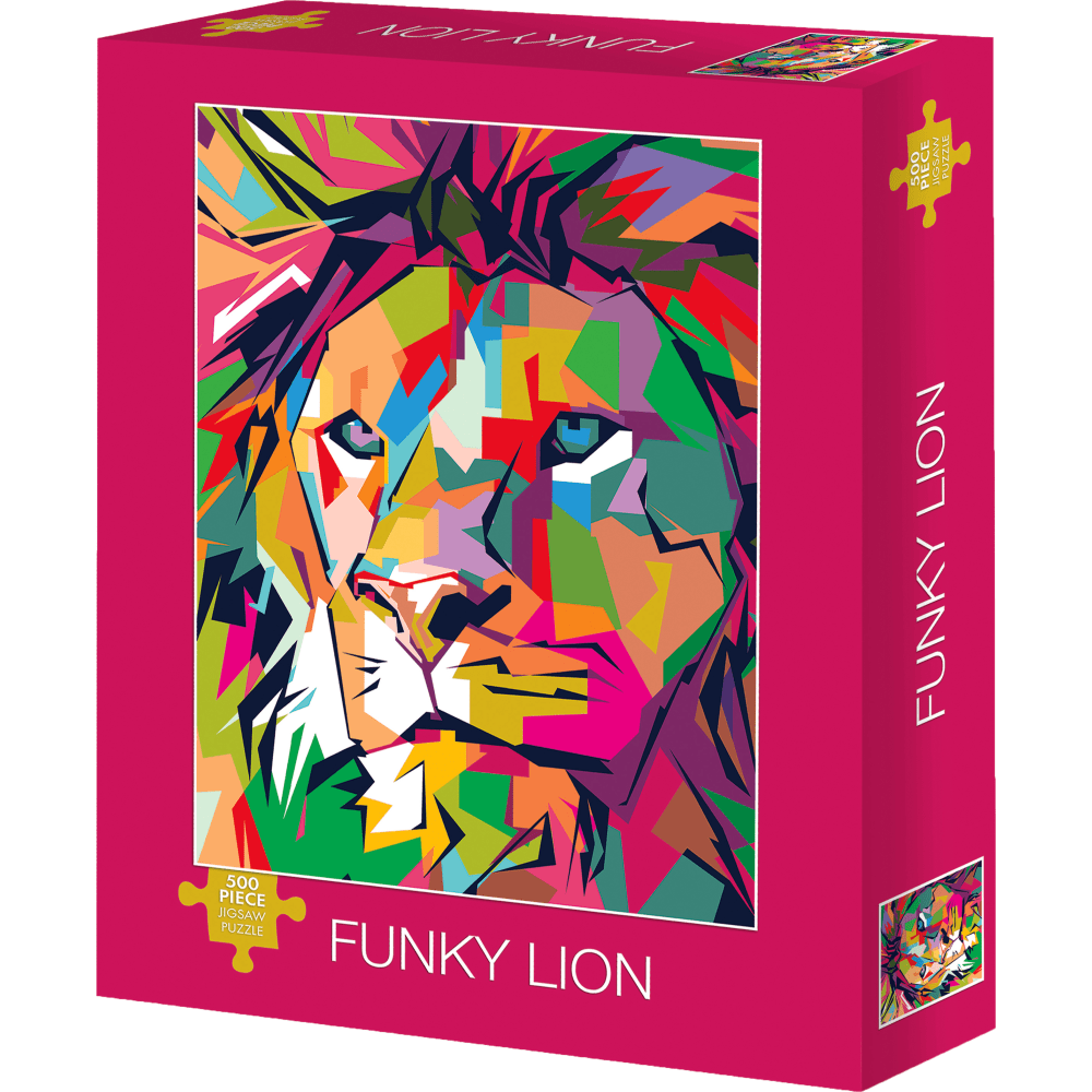 Willow Creek Press 500-Piece Puzzle, Funky Lion MPN:48970
