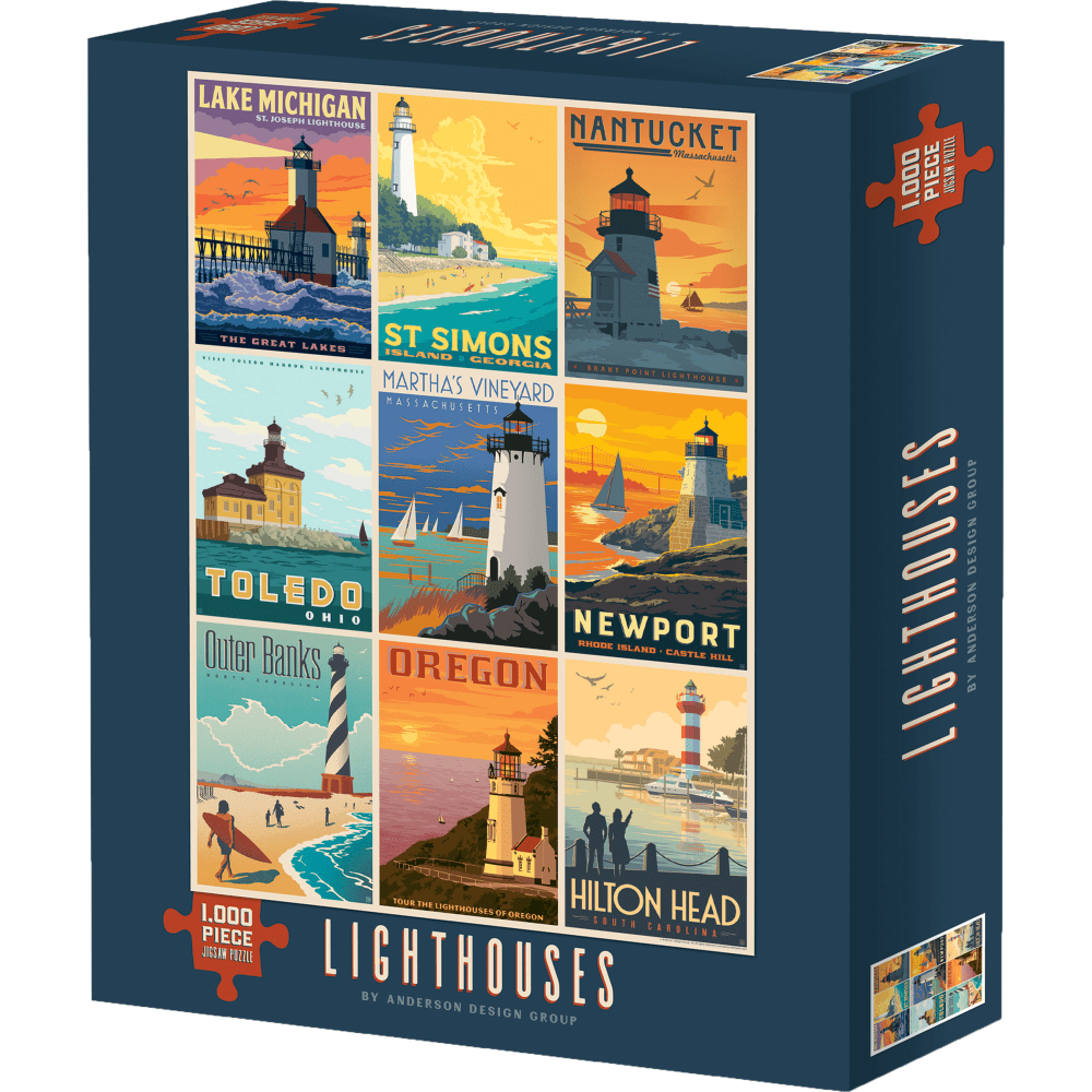 Willow Creek Press 1, 000-Piece Puzzle, Lighthouses MPN:49199