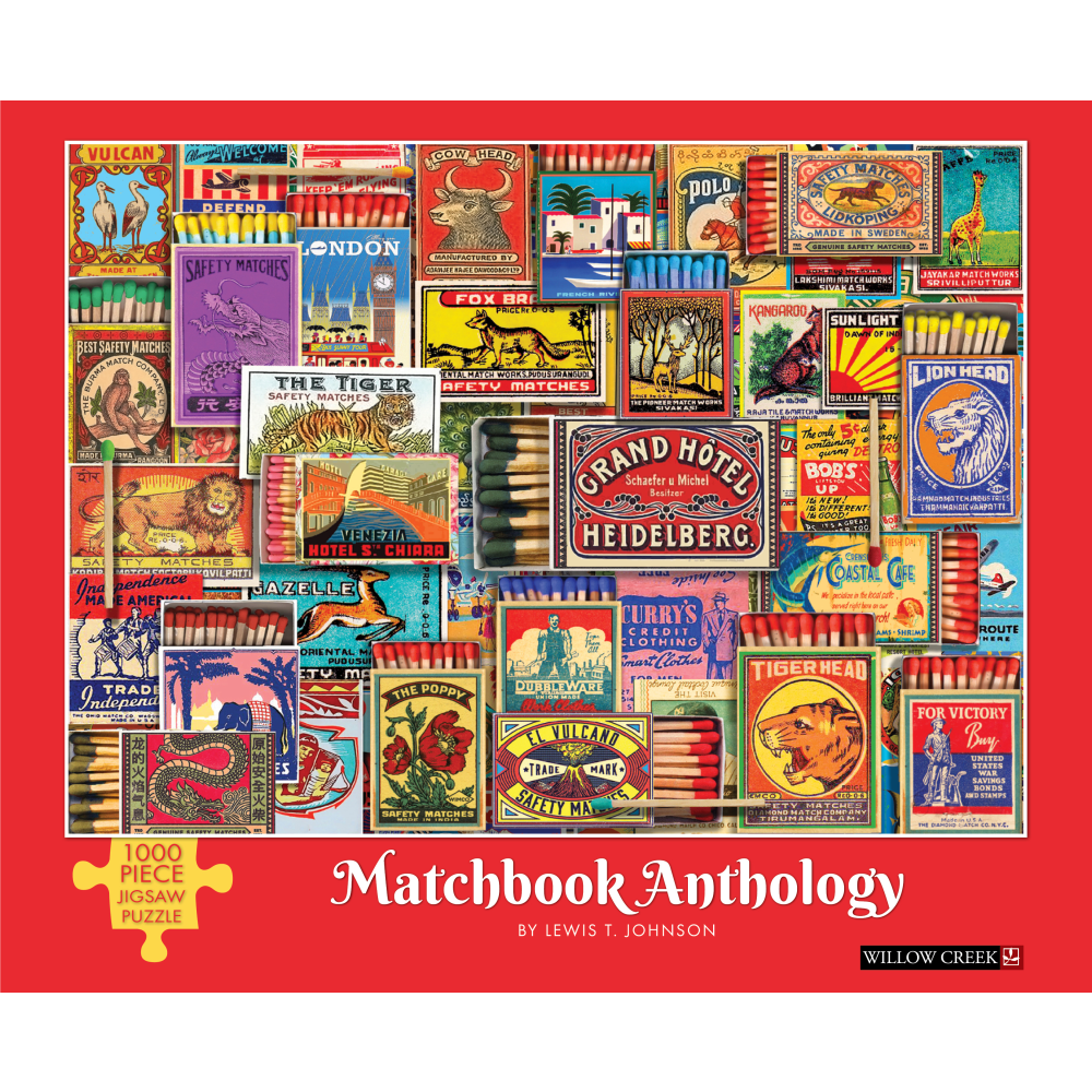 Willow Creek Press 1, 000-Piece Puzzle, 26-5/8in x 19-1/4in, Matchbook Anthology MPN:49342