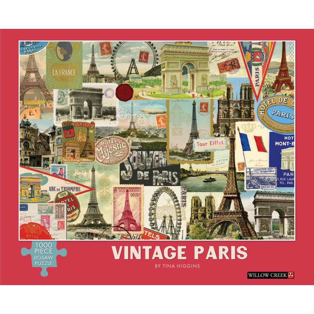 Willow Creek Press 1, 000-Piece Puzzle, 26-5/8in x 19-1/4in, Vintage Paris MPN:49359