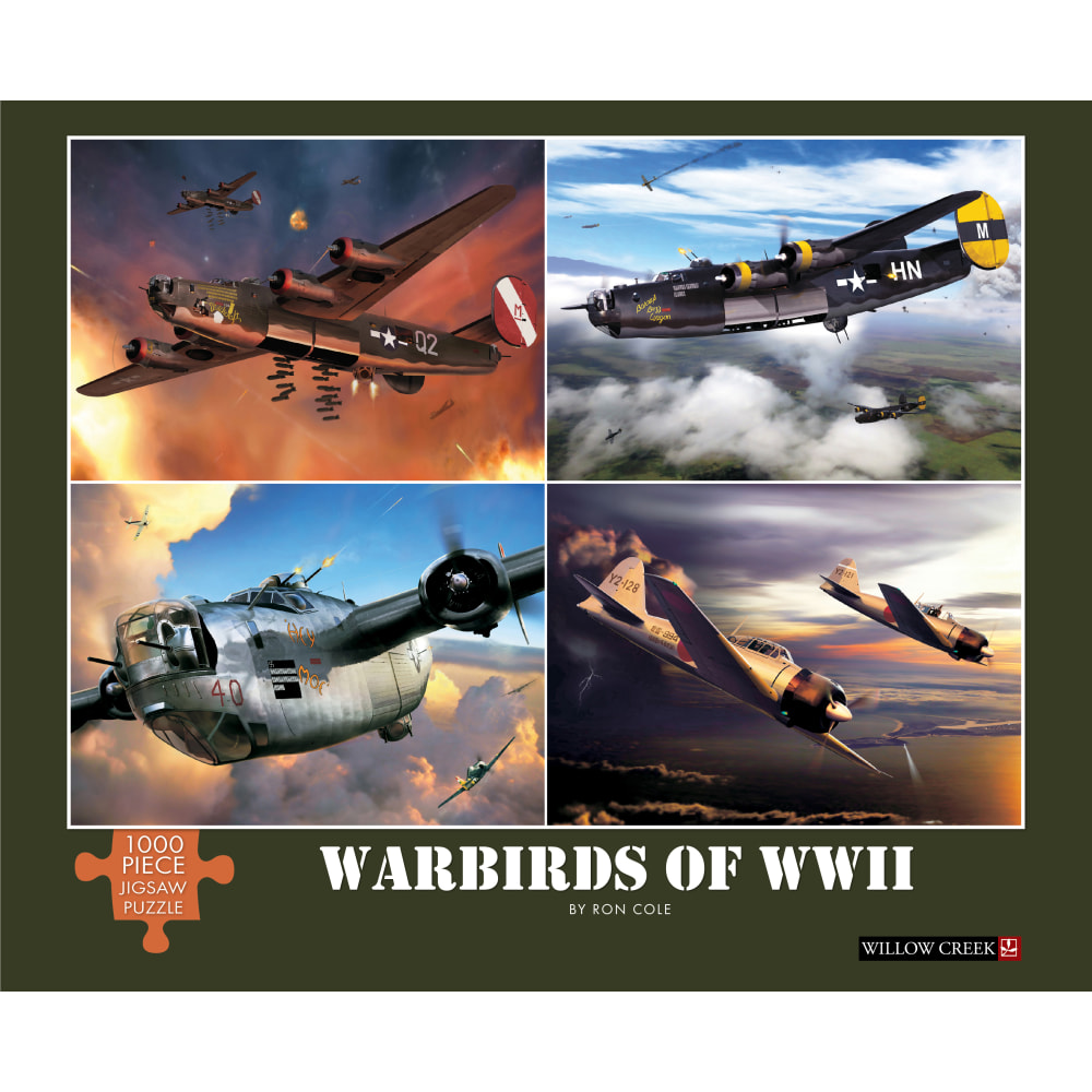 Willow Creek Press 1, 000-Piece Puzzle, 26-5/8in x 19-1/4in, Warbirds Of WWII MPN:49366