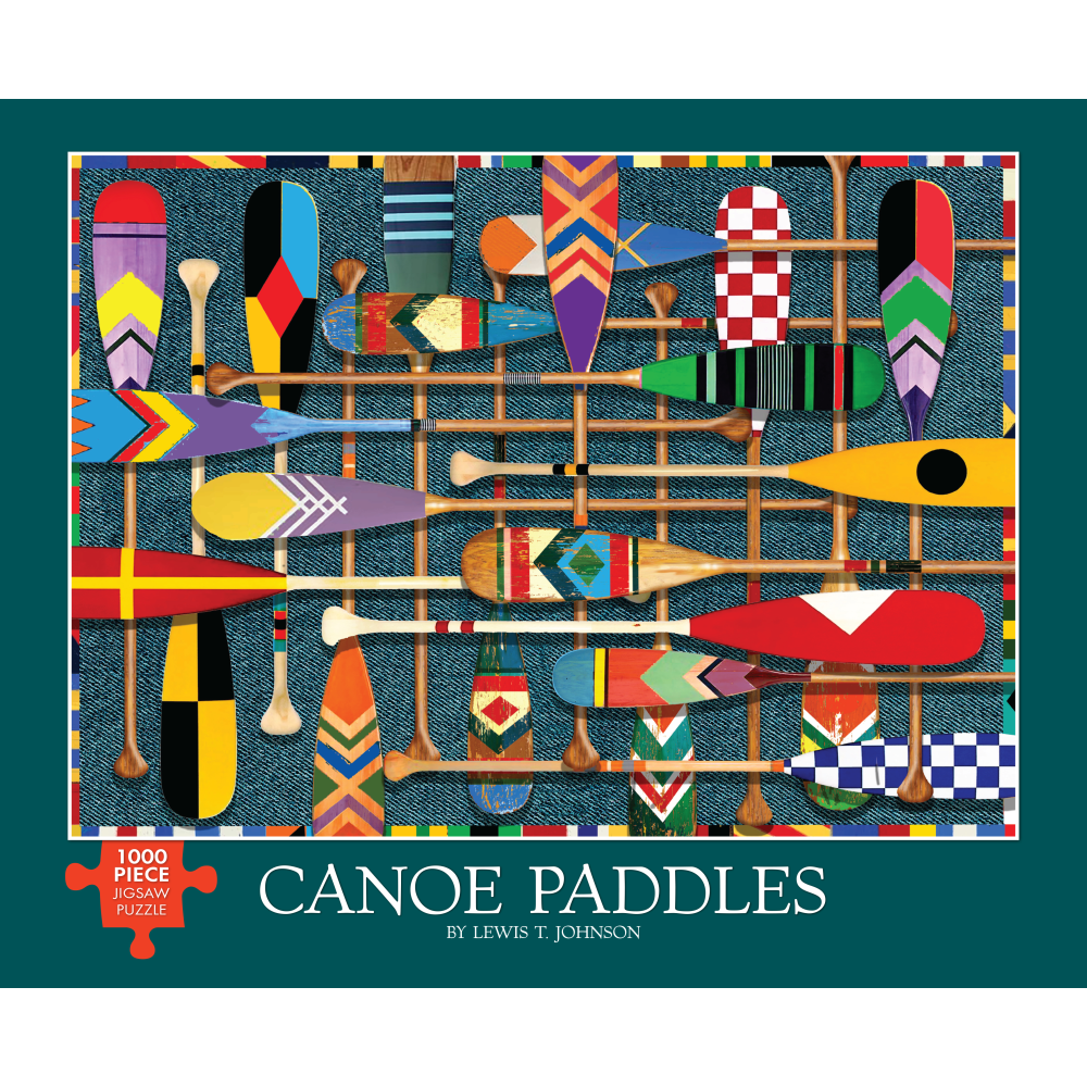 Willow Creek Press 1, 000-Piece Puzzle, 26-5/8in x 19-1/4in, Canoe Paddles MPN:49557