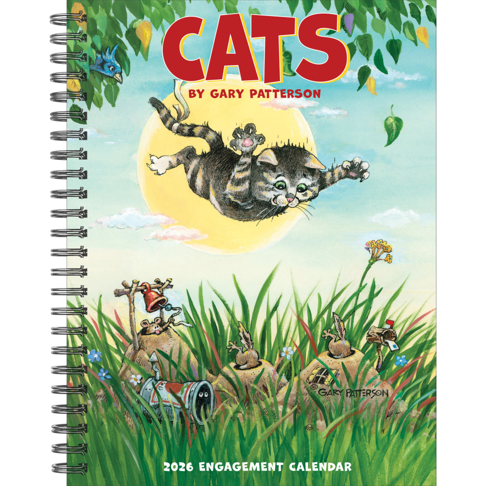 2026 Willow Creek Press Weekly Engagement Calendar, 6-1/2in x 8-1/2in, Cats by Gary Patterson, January To December, 54604 MPN:54604