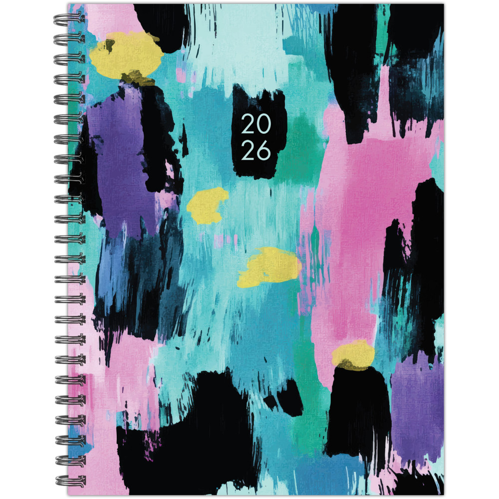 2026 Willow Creek Press Softcover Weekly/Monthly Planner, 6-1/2in x 8-1/2in, Abstract Art, January To December, 56639 MPN:56639