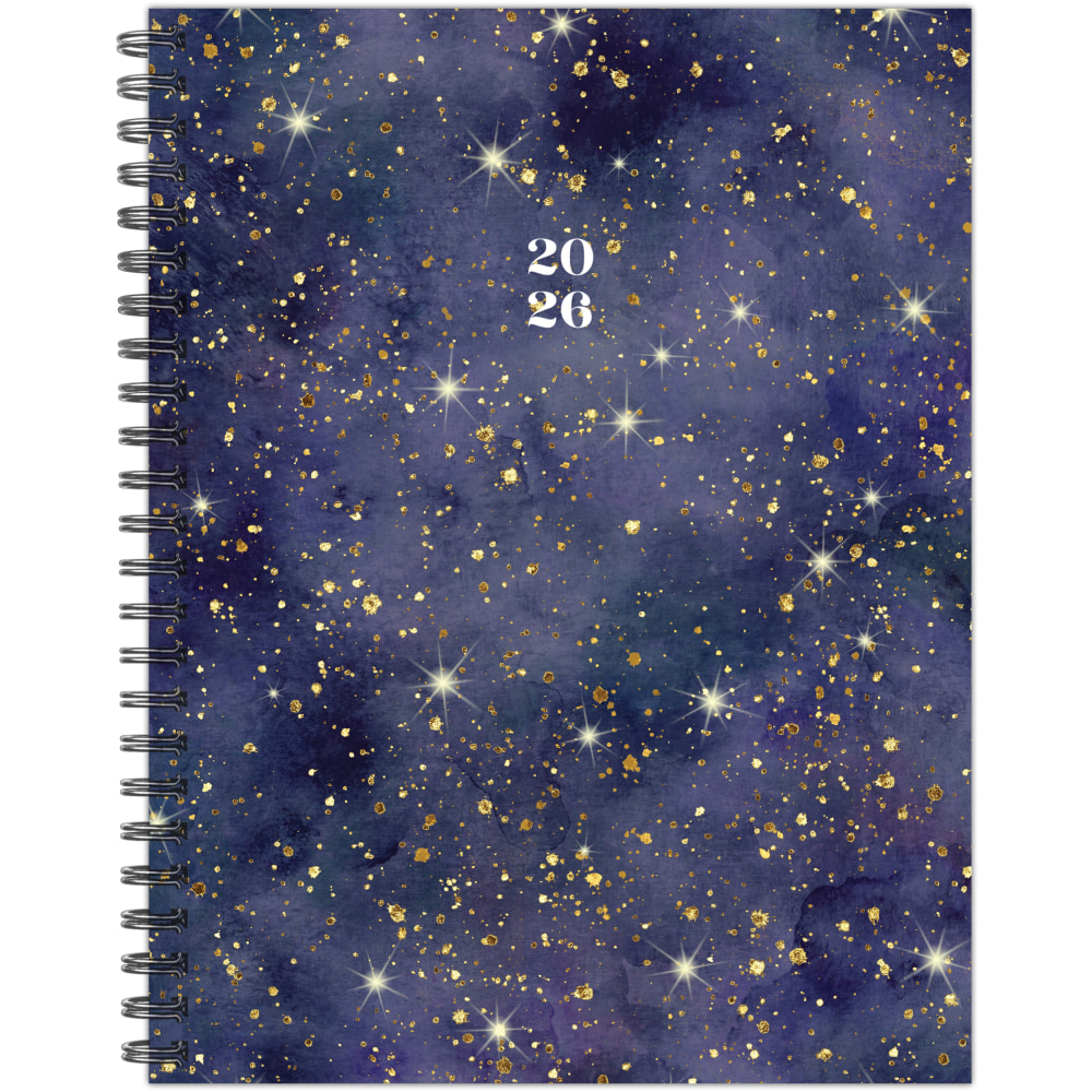 2026 Willow Creek Press Softcover Weekly/Monthly Planner, 6-1/2in x 8-1/2in, Starry Night, January To December, 56691 MPN:56691