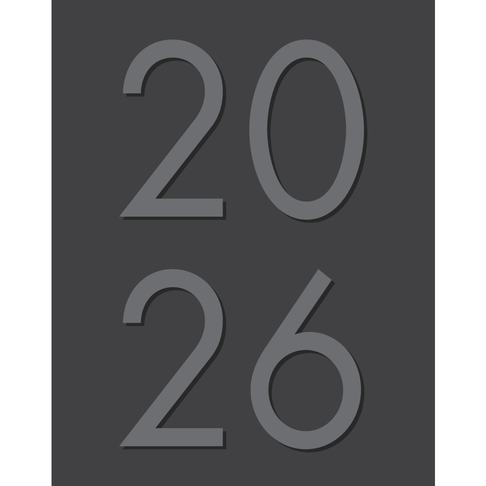 2026 Willow Creek Press Monthly Booklet Planner, 7-1/2in x 9-1/2in, Charcoal, January To December, 57049 MPN:57049