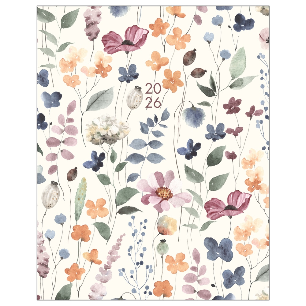 2026 Willow Creek Press Monthly Booklet Planner, 7-1/2in x 9-1/2in, Garden Botanical, January To December, 57841 MPN:57841