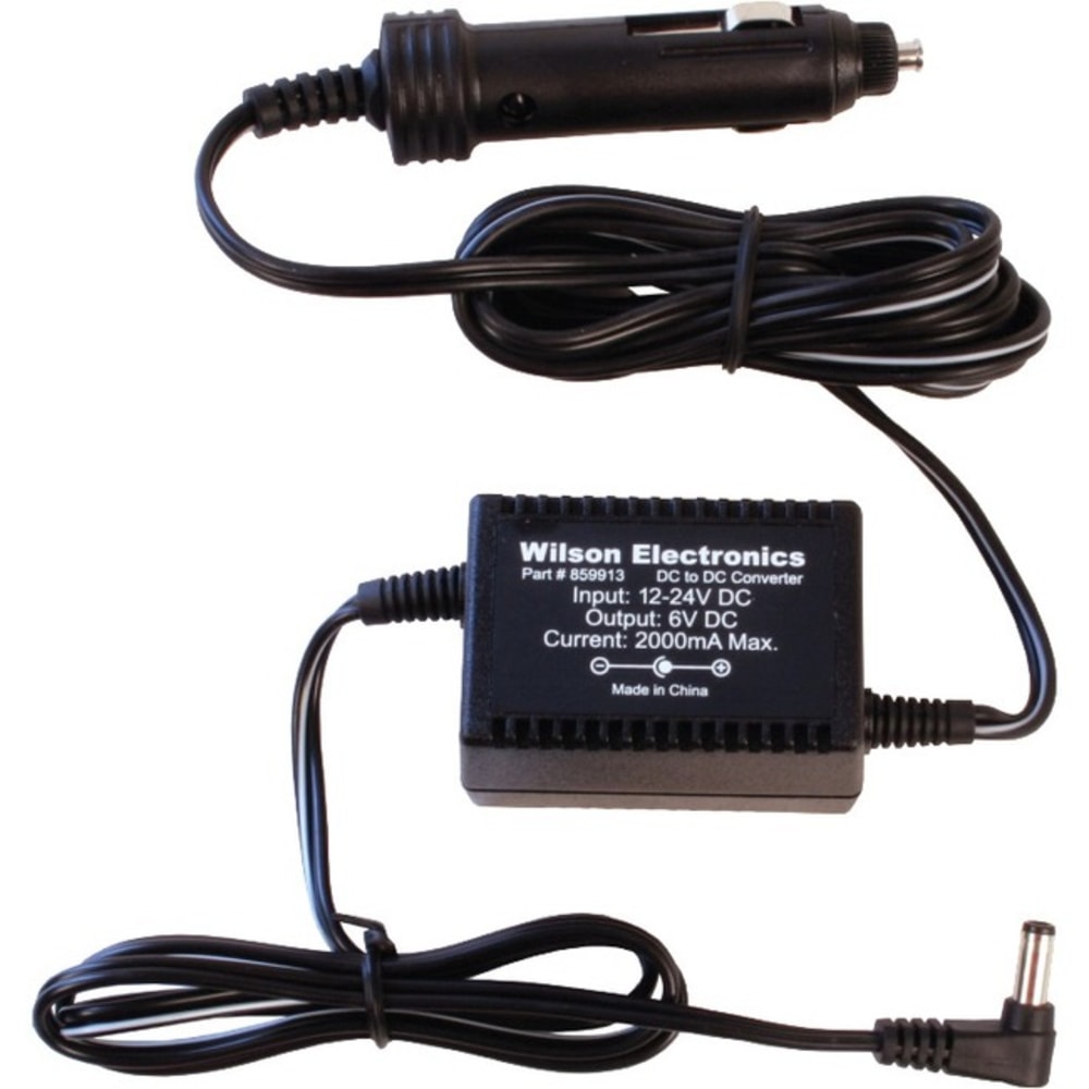 Wilson 6V DC Wireless Vehicle Signal-Booster Power Adapter, Black, WSN859913 MPN:859913