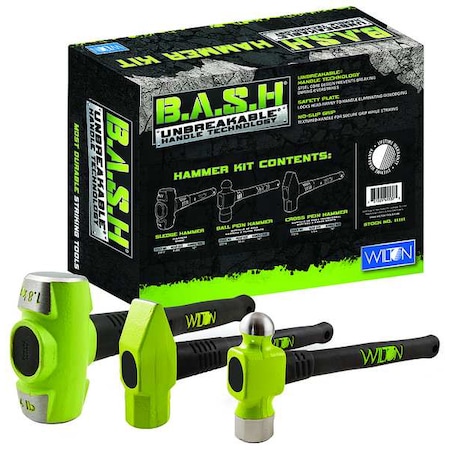 Hammer Kit, Black Handle, Nonslip Grip MPN:11111