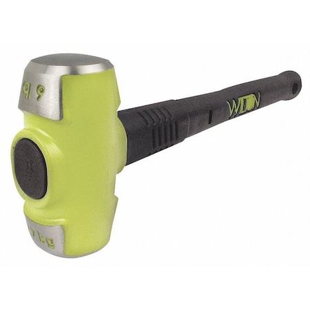Sledge Hammer, 6 lb., 16 In, Rubber/Steel MPN:20616