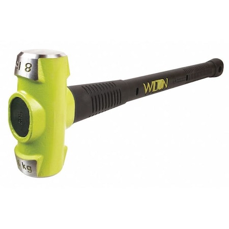 Sledge Hammer, 8 lb., 32 In, Rubber/Steel MPN:20830