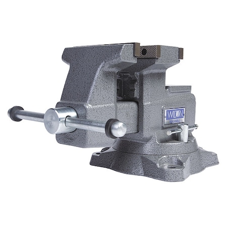 Combination Vise, Serrated Jaw, 9 7/16