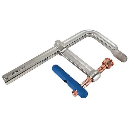 24 in Bar Clamp, Copper-Plated Steel Handle and 7 in Throat Depth MPN:4800S-24C