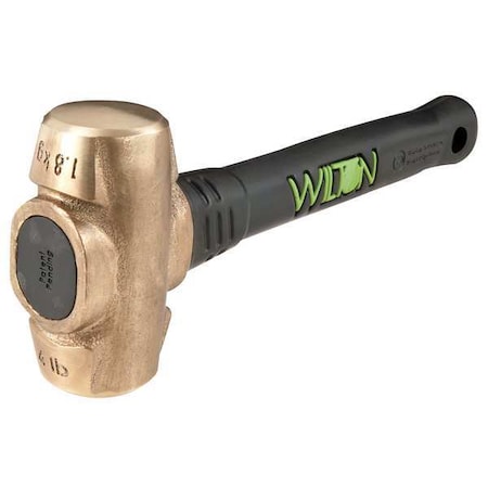Sledge Hammer, 4 lb., 12 In, Rubber/Steel MPN:90412