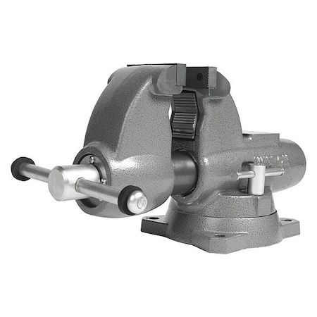 Combination Vise, Serrated Jaw, 9 1/8