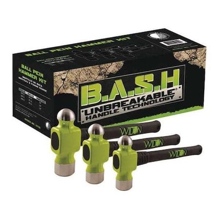 B.A.S.H 3-Pc Ball Pein Kit MPN:11110