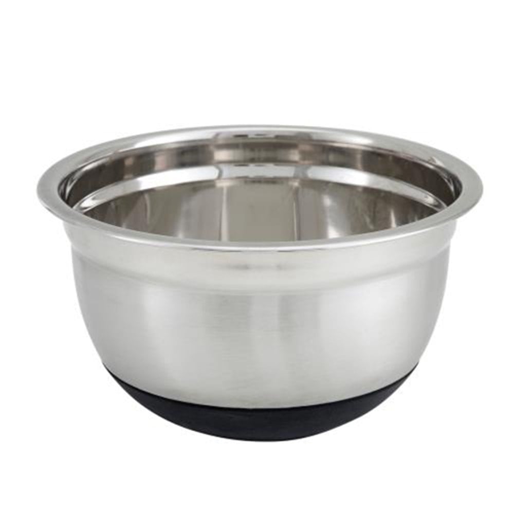 Winco Stainless Steel Mixing Bowl With Silicone Base, 3 Qt MPN:MXRU-300
