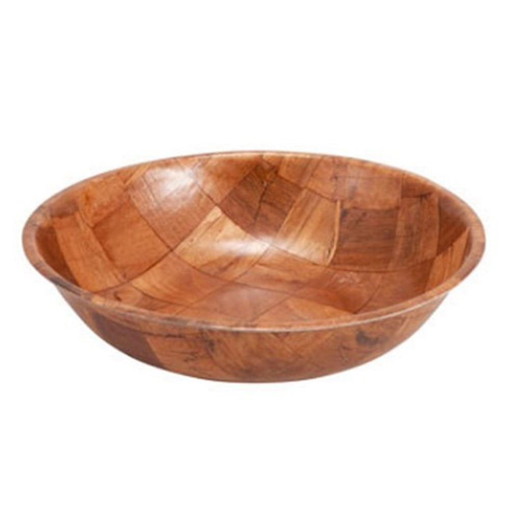 Winco Woven Wood Salad Bowl, 10in MPN:WWB-10