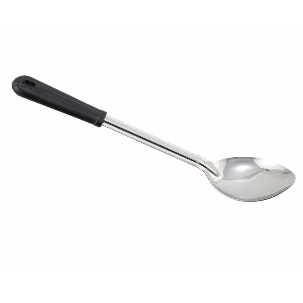 Winco Serving Spoon, 13in, Black/Silver MPN:BSOB-13