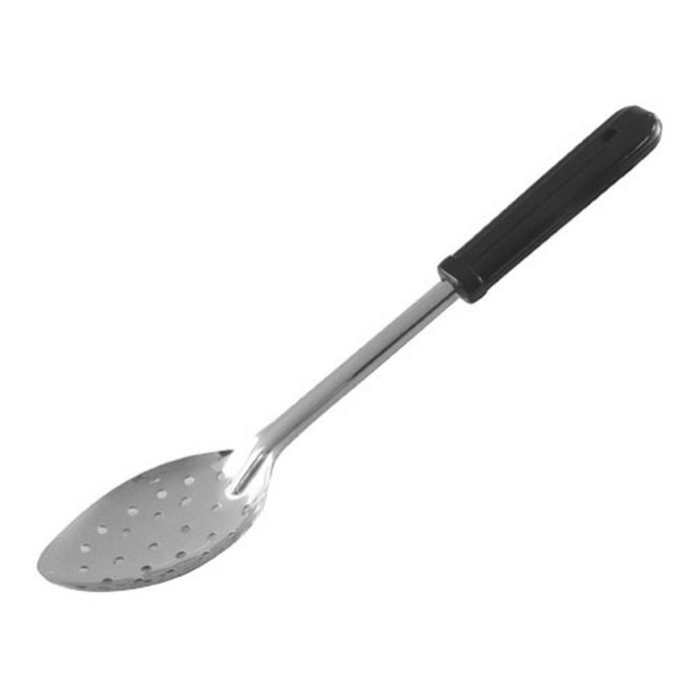 Winco Perforated Serving Spoon, 13in, Black MPN:BSPB-13