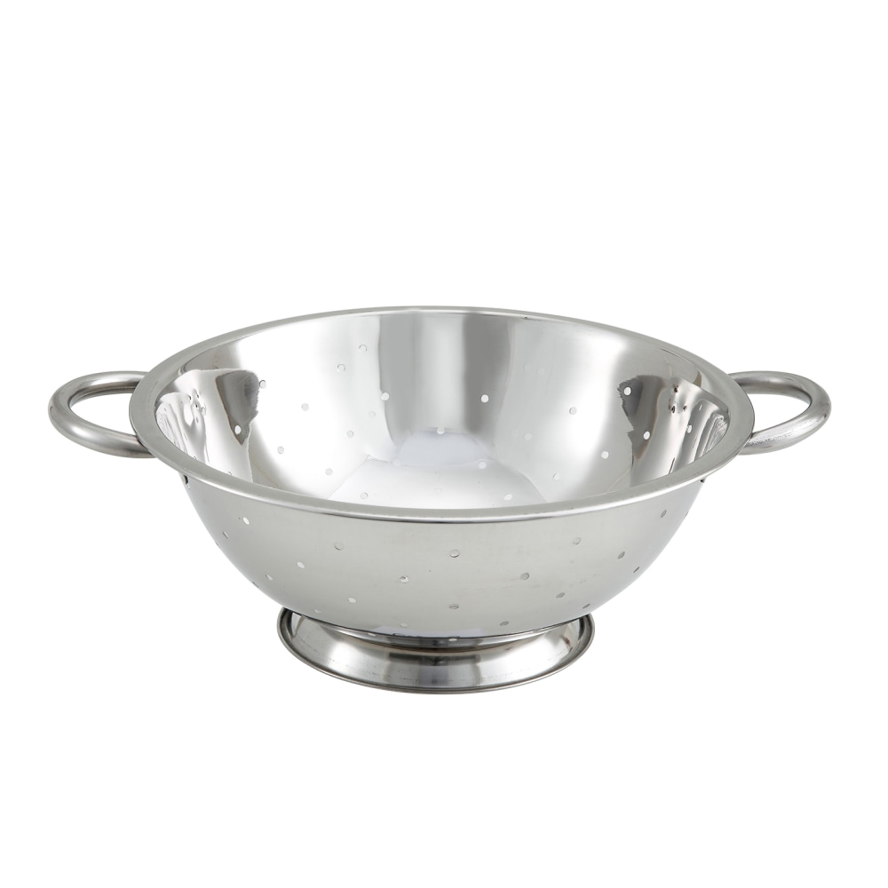 Winco Stainless-Steel Colander, 10in, Silver MPN:COD-3