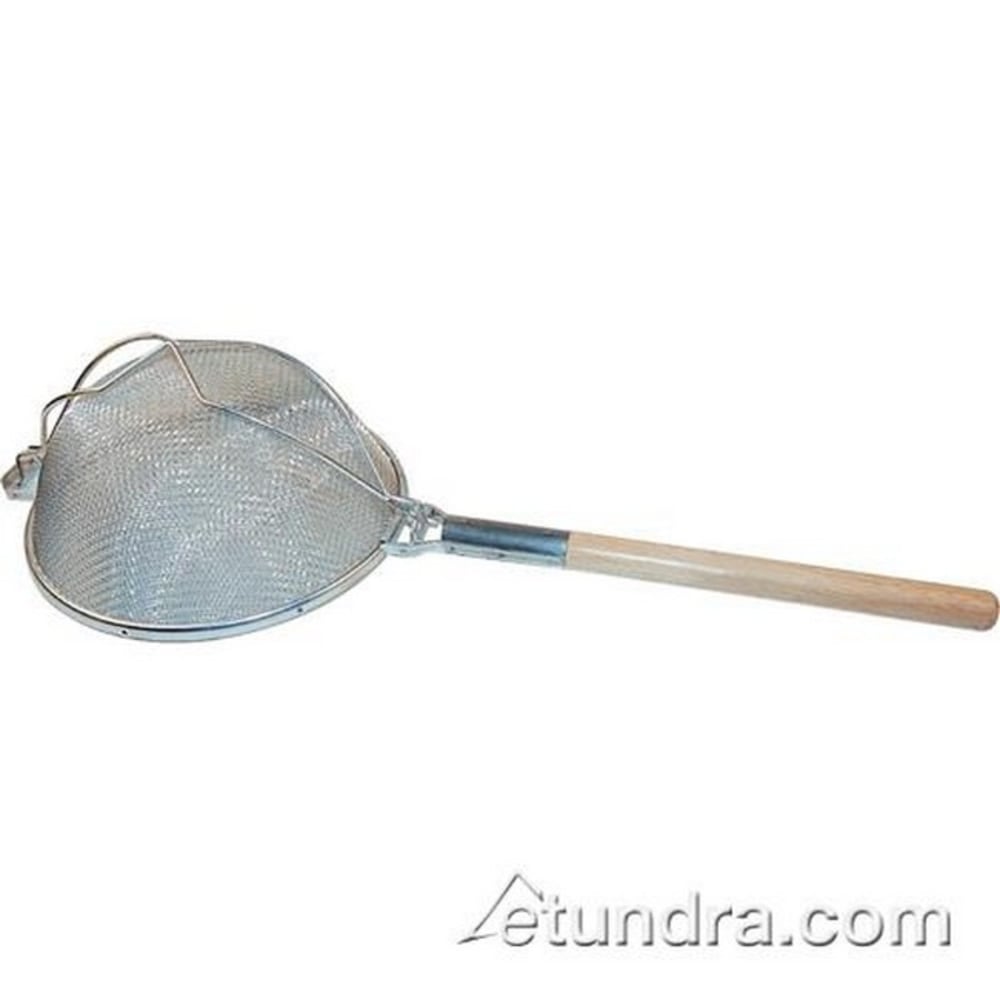 Winco Metal/Wood Strainer, 8in, Brown MPN:MST-8S