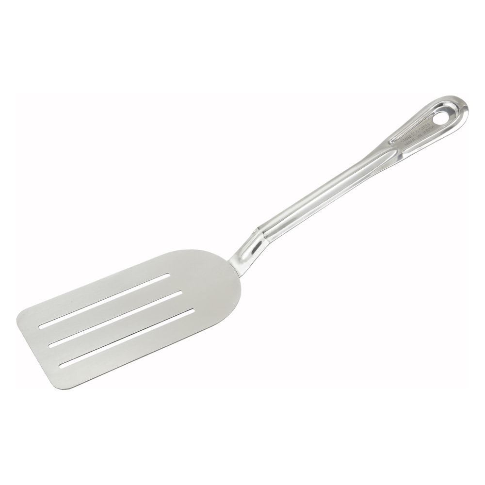 Winco Stainless Steel Slotted Serving Turner, 14in, Silver MPN:STN-8