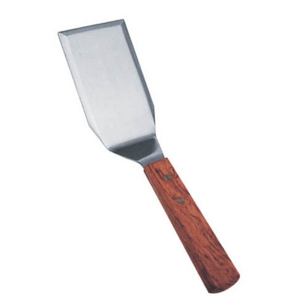 Winco Metal/Wood Hamburger Turner, 6in x 3in, Brown MPN:TN719