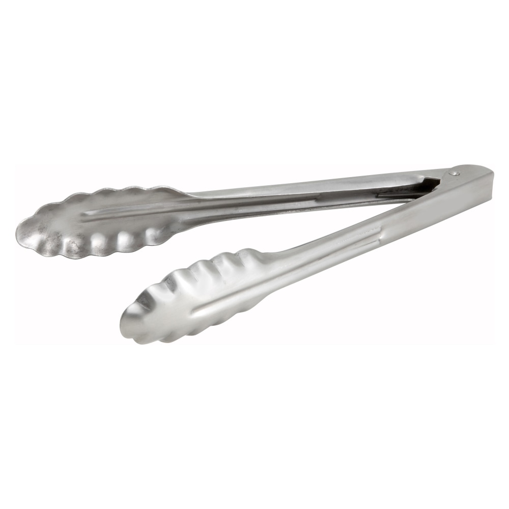 Winco UT-9HT Utility Tongs, 9in, Silver MPN:UT-9HT