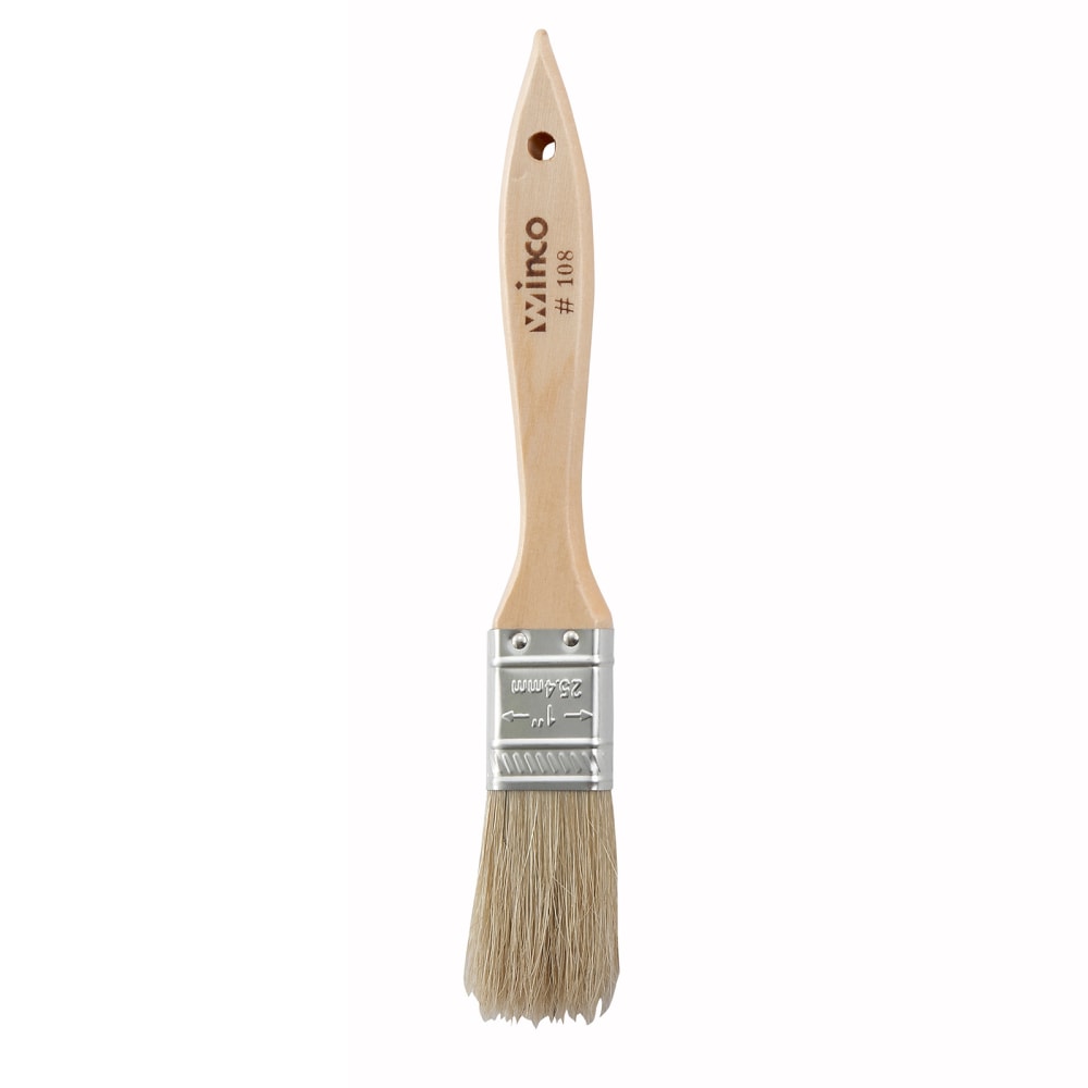 Winco Wood Pastry Brush, 1in, Brown MPN:WBR-10
