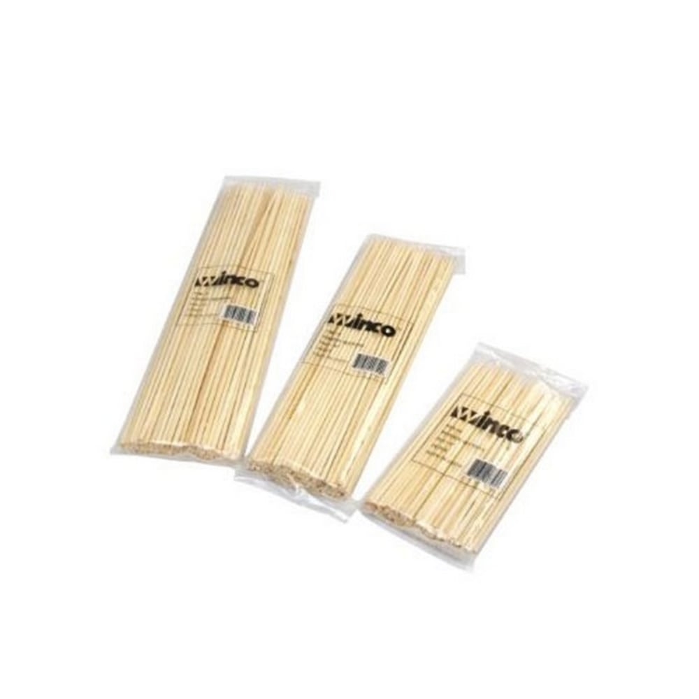 Winco Bamboo Skewers, 6in, Brown, Pack Of 100 Skewers MPN:WSK-06