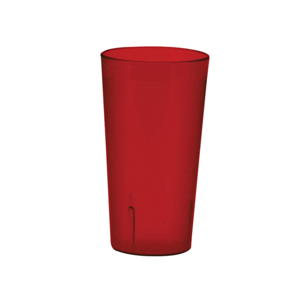 Winco Pebbled Tumblers, 20 Oz, Red, Pack Of 12 Tumblers MPN:PTP-20R