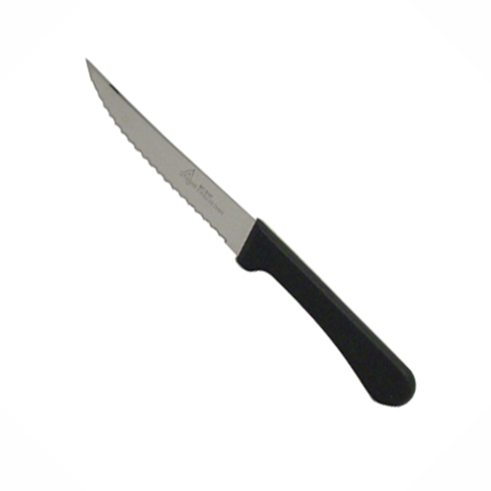 Winco Steak Knives, 5in, Black/Silver, Pack Of 12 Knives MPN:K-60P