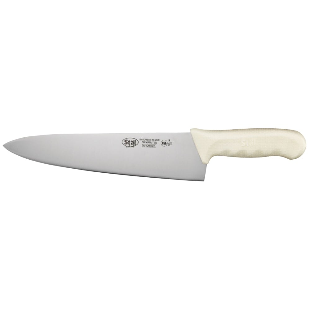 Winco KWP-100 St&auml; l Chef's Knife, 10in, Silver/White MPN:KWP-100