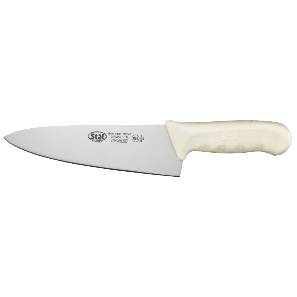 Winco St&auml; l Chef's Knife, 8in, Silver/White MPN:KWP-80