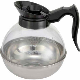 Winco CD-64K Plastic Coffee Decanter 64 oz Stainless Steel Base CD-64K - Pkg Qty 6