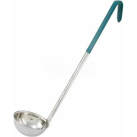 Winco LDC-4 Single Piece Ladle 4 oz Green 12-1/2